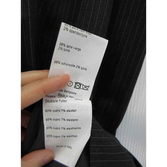 Piazza Sempione Dress 4 Virgin Wool Sheath Pinstripe Career Italy 40 - Picture 10 of 11